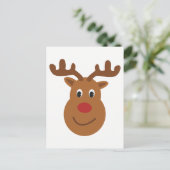 Happy rendier Christmas Briefkaart (Staand voorkant)