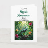Happy Reptile Awareness Day  | October 21st Card Kaart (Voorkant)