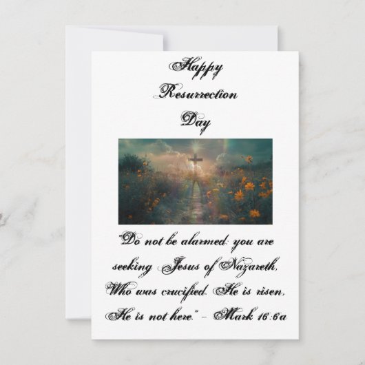 Happy Resurrection Day Feestdagenkaart (Voorkant)