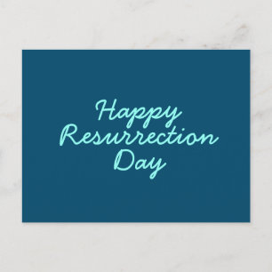 Happy Resurrection Day in Blue Briefkaart