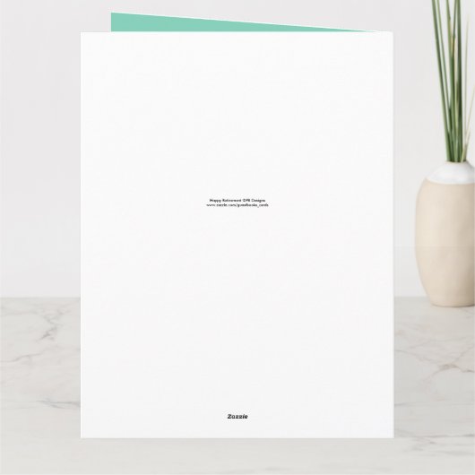 Happy Retirement 1 Het is tijd voor een groot Wens Kaart (Achterkant)