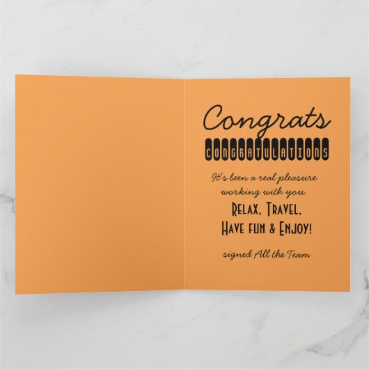 Happy Retirement 2 Het is tijd voor een groot Wens Kaart (Binnen)