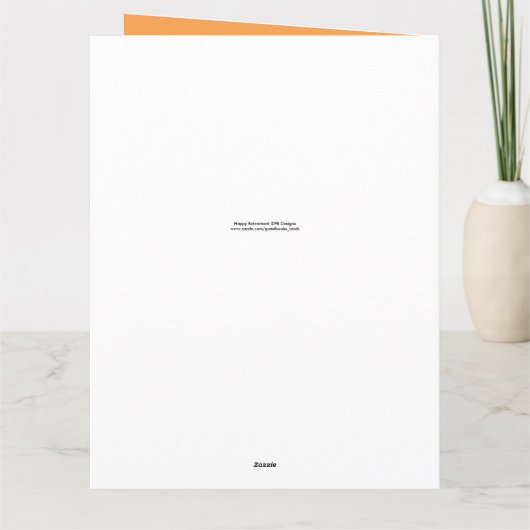 Happy Retirement 2 Het is tijd voor een groot Wens Kaart (Achterkant)