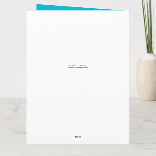 Happy Retirement 3 Het is tijd voor een groot Wens Kaart (Achterkant)