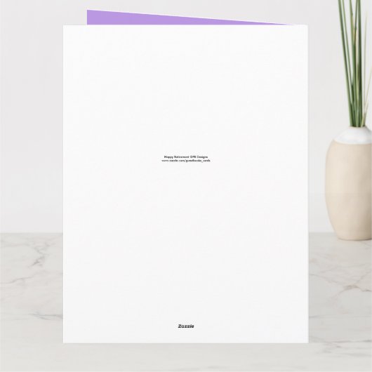 Happy Retirement 4 Het is tijd voor een groot Wens Kaart (Achterkant)