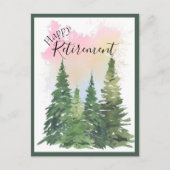 Happy Retirement - Aanpassen - Waterverf Feestdagenkaart (Voorkant)