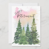 Happy Retirement - Aanpassen - Waterverf Feestdagenkaart (Voorkant)