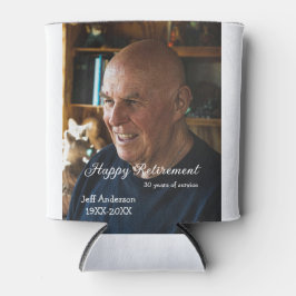 Happy retirement add name photo years of service r blikjeskoeler