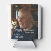 Happy retirement add name photo years of service r blikjeskoeler (Achterkant)