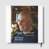 Happy retirement add name photo years of service r gastenboek (Achterkant)