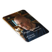 Happy retirement add name photo years of service r magneet (Rechterzijde)