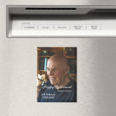 Happy retirement add name photo years of service r magneet (Insitu (Vaatwasser))