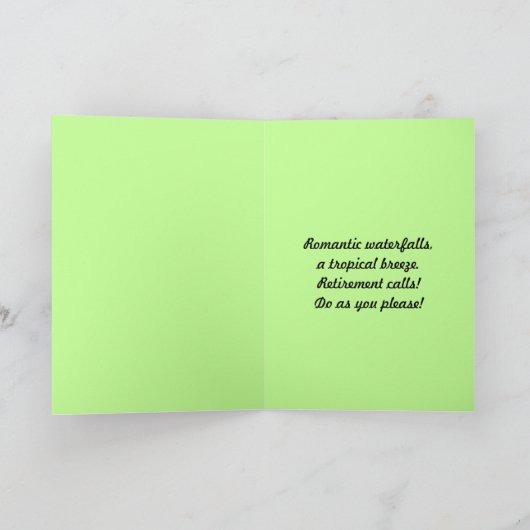 Happy Retirement, Akaka Herfsten, Hawaï, Kaart (Binnen)