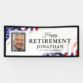 Happy Retirement Amerikaanse vlag foto banner