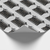 Happy Retirement antiek typwriter Cadeaupapier (Hoek)