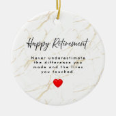 Happy Retirement Appreciation Coworker Boss Nurse Keramisch Ornament (Voorkant)