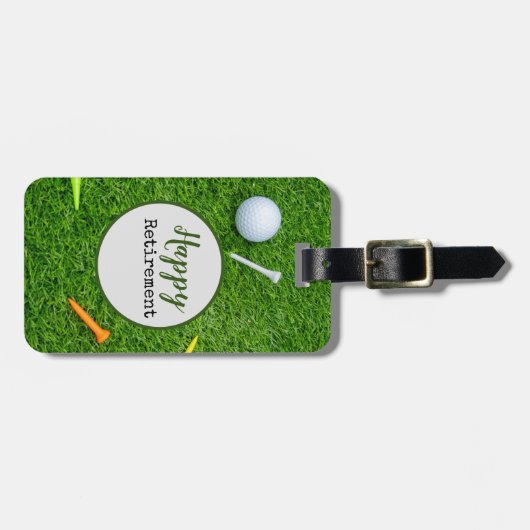 Happy Retirement Bagagelabel (Voorkant horizontaal)