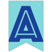 HAPPY RETIREMENT BANNER, Blue Color Vlaggetjes (Tweede vlag)