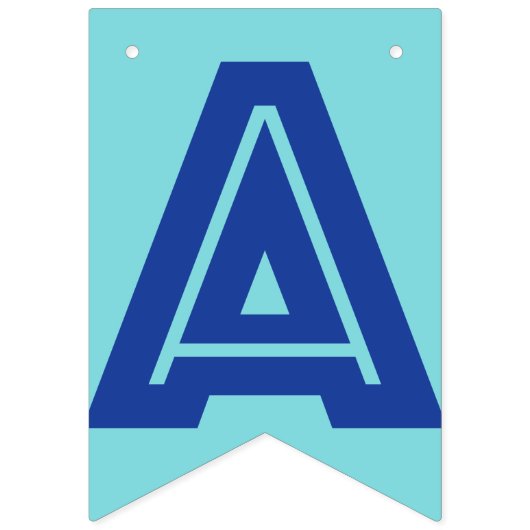 HAPPY RETIREMENT BANNER, Blue Color Vlaggetjes (Tweede vlag)