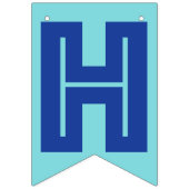 HAPPY RETIREMENT BANNER, Blue Color Vlaggetjes (Eerste vlag)