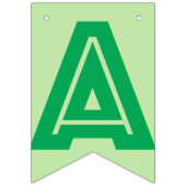 HAPPY RETIREMENT BANNER, Green Color Vlaggetjes (Tweede vlag)