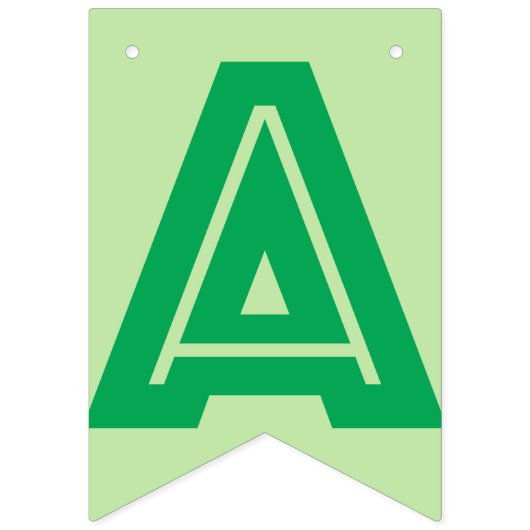 HAPPY RETIREMENT BANNER, Green Color Vlaggetjes (Tweede vlag)