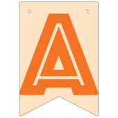 HAPPY RETIREMENT BANNER, Oranje kleur Vlaggetjes (Tweede vlag)