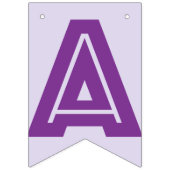 HAPPY RETIREMENT BANNER, Paarse kleur Vlaggetjes (Tweede vlag)