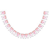 Happy Retirement Banner Paarse Waterverf Flowers (Alle)