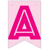 HAPPY RETIREMENT BANNER, roze kleur Vlaggetjes (Tweede vlag)