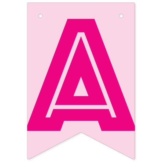 HAPPY RETIREMENT BANNER, roze kleur Vlaggetjes (Tweede vlag)