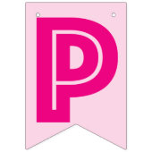 HAPPY RETIREMENT BANNER, roze kleur Vlaggetjes (Derde vlag)