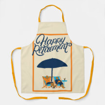 Happy Retirement Beach All-Over Print Schort