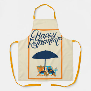 Happy Retirement Beach All-Over Print Schort