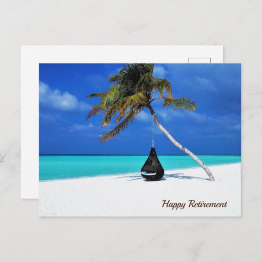 Happy Retirement Beach Briefkaart (Voorkant / Achterkant)