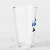 Happy Retirement Beer Pint Glas (Rechts)