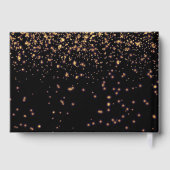 Happy Retirement Black en Gold Custom Photo Gastenboek (Achterkant)