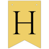 Happy Retirement Black op geel goud Vlaggetjes (Eerste vlag)