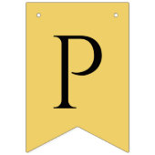 Happy Retirement Black op geel goud Vlaggetjes (Derde vlag)