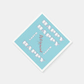 HAPPY Retirement Blauw Servet (Hoek)