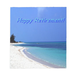 Happy Retirement - Blauwe lucht, blauwe oceaan Notitieblok