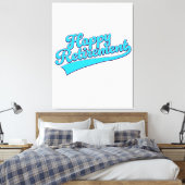 Happy Retirement Blue editie Canvas Afdruk (Insitu (Slaapkamer))