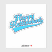 Happy Retirement Blue editie Sticker (Vel)