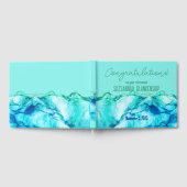 Happy Retirement Blue Green Waterverf Custom Gastenboek (Volledig)