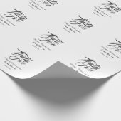 Happy retirement bold letter name year elegant sim cadeaupapier (Hoek)