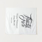 Happy retirement bold letter name year elegant sim wandkleed (Voorkant (horizontaal))