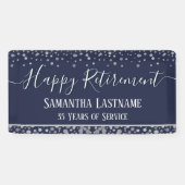 Happy Retirement Budget Confetti Banner (Horizontaal)