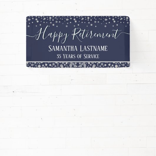 Happy Retirement Budget Confetti Banner (Insitu)