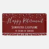 Happy Retirement Budget Confetti Banner (Horizontaal)