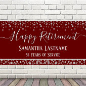 Happy Retirement Budget Confetti Banner